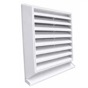 ABS VENTILACIJSKA REŠETKA PROTI KONDENZU Z FIKSNIMI LOPUTAMI, fi100 mm, fi125 mm